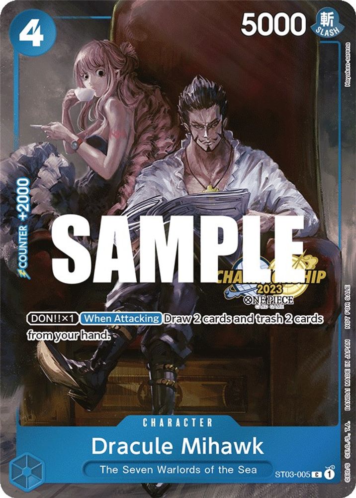 Dracule Mihawk One Piece TCG Card