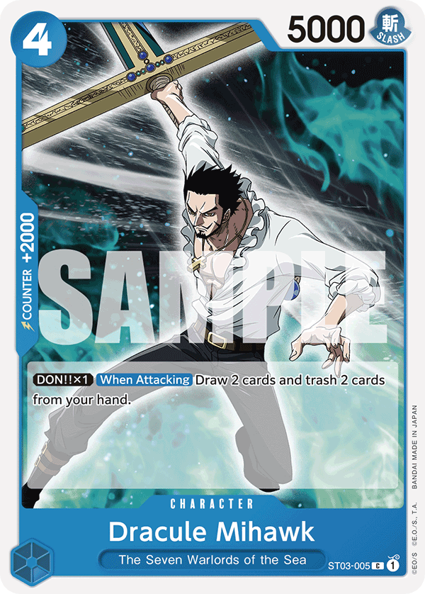 Dracule Mihawk One Piece TCG Card