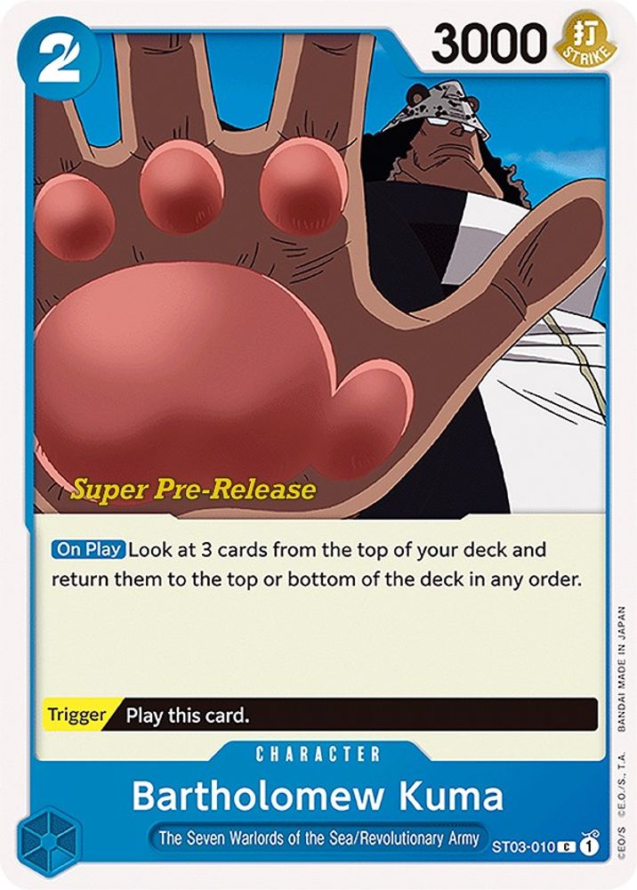 Bartholomew Kuma One Piece TCG Card