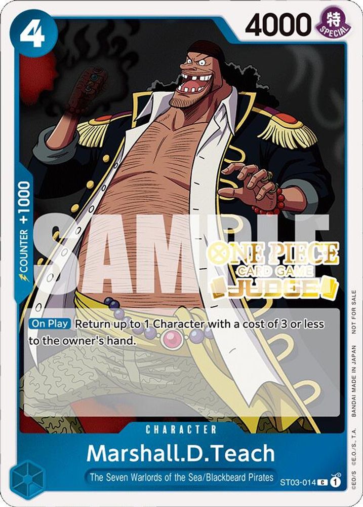 Marshall.D.Teach One Piece TCG Card