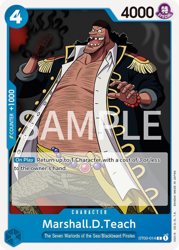 Marshall.D.Teach One Piece TCG Card