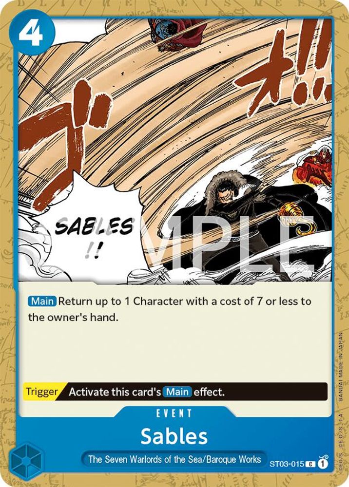 Sables One Piece TCG Card