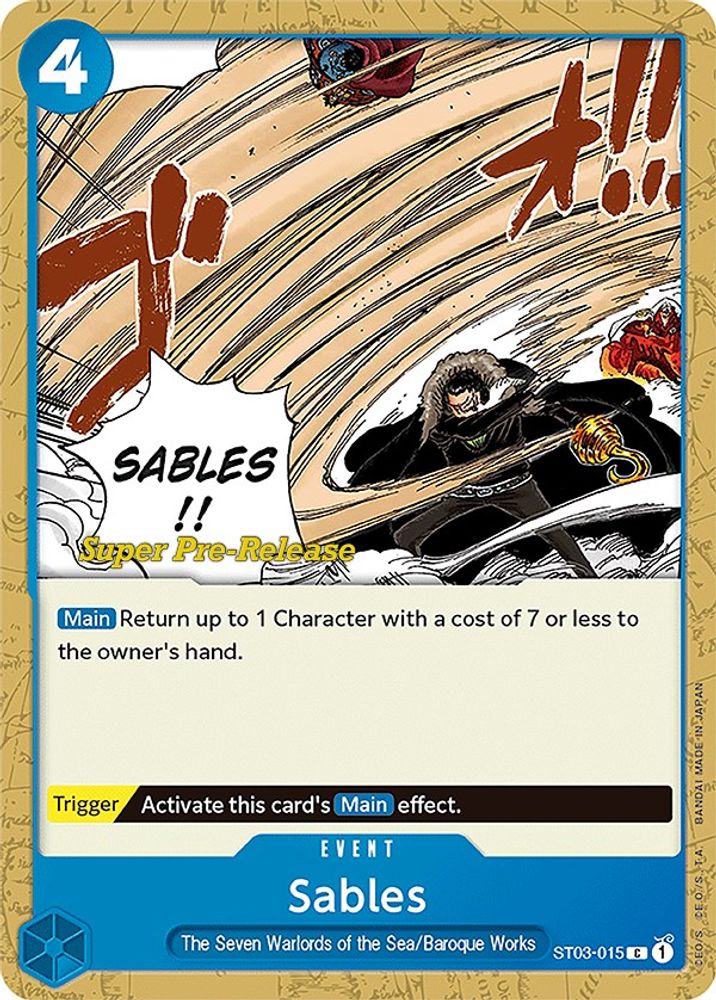 Sables One Piece TCG Card