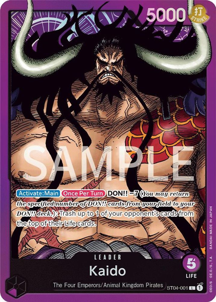 Kaido One Piece TCG Card