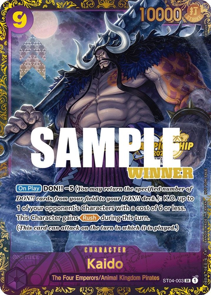 Kaido One Piece TCG Card
