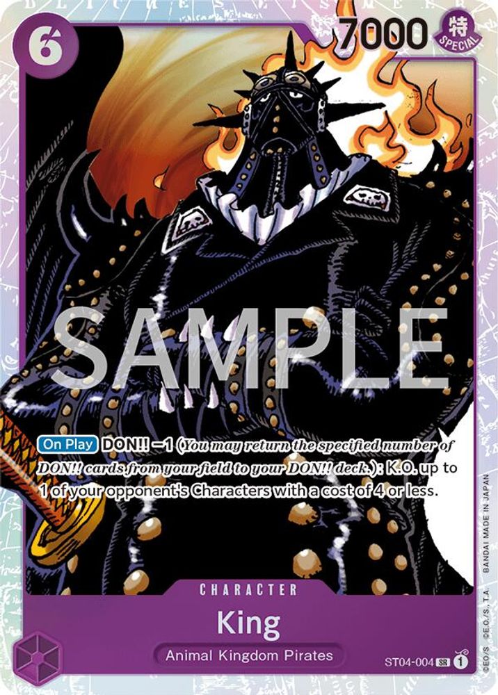 King One Piece TCG Card