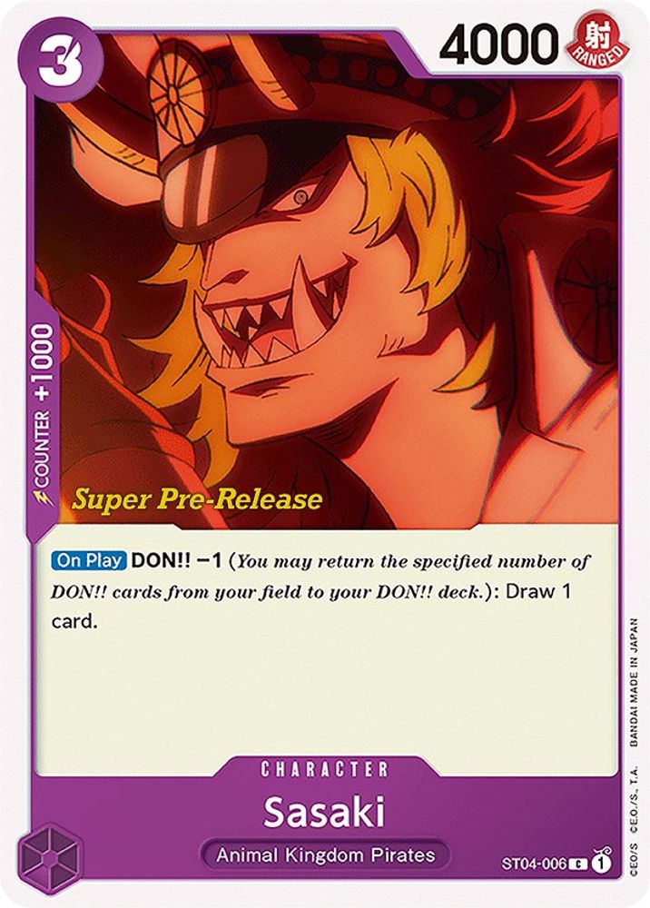 Sasaki One Piece TCG Card