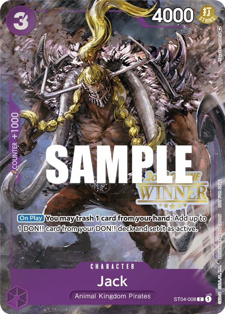 Jack One Piece TCG Card