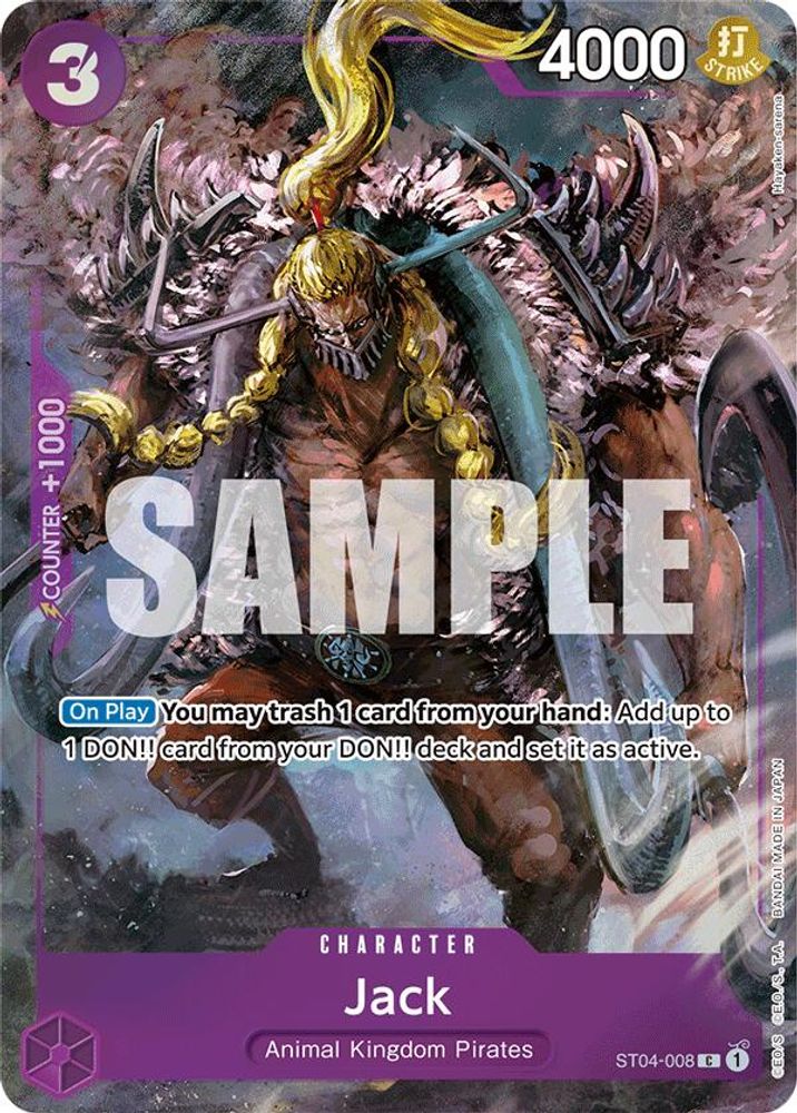 Jack One Piece TCG Card