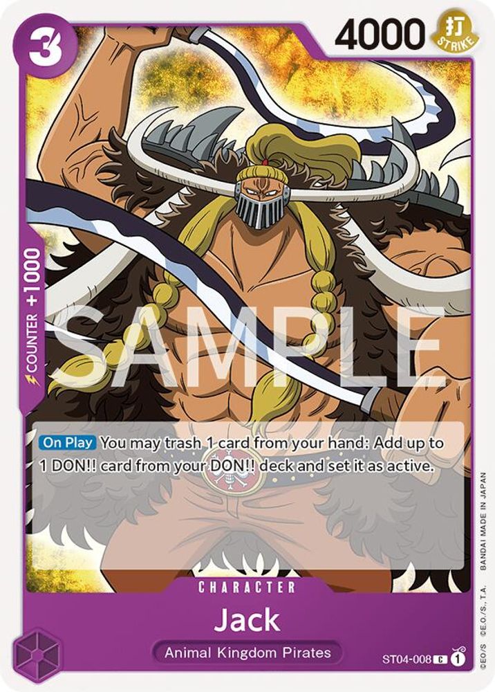 Jack One Piece TCG Card