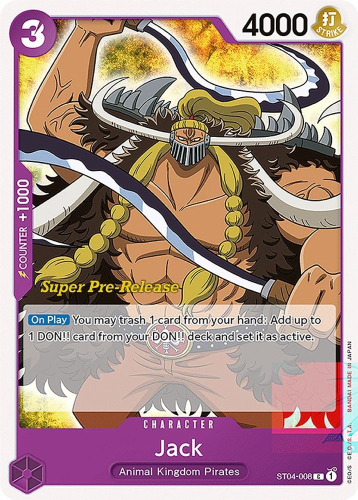 Jack One Piece TCG Card