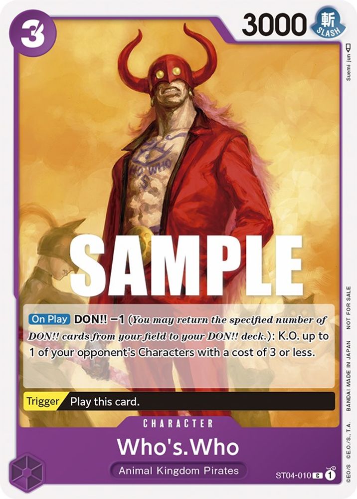 Who's.Who One Piece TCG Card