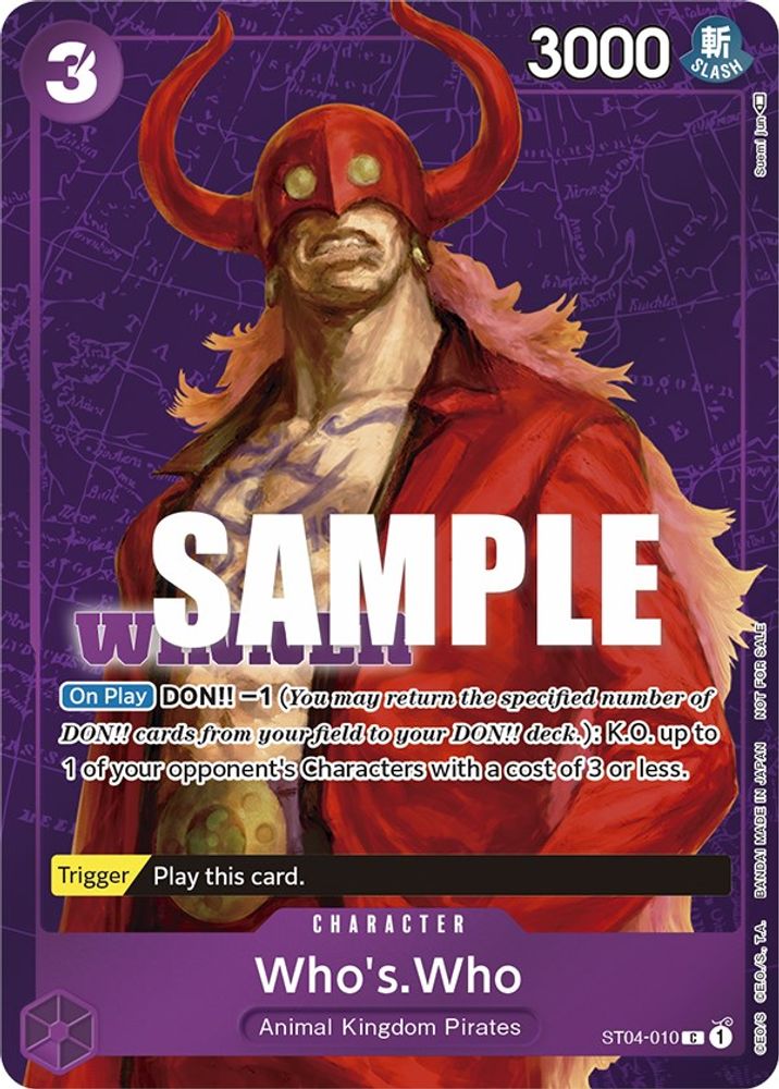 Who's.Who One Piece TCG Card