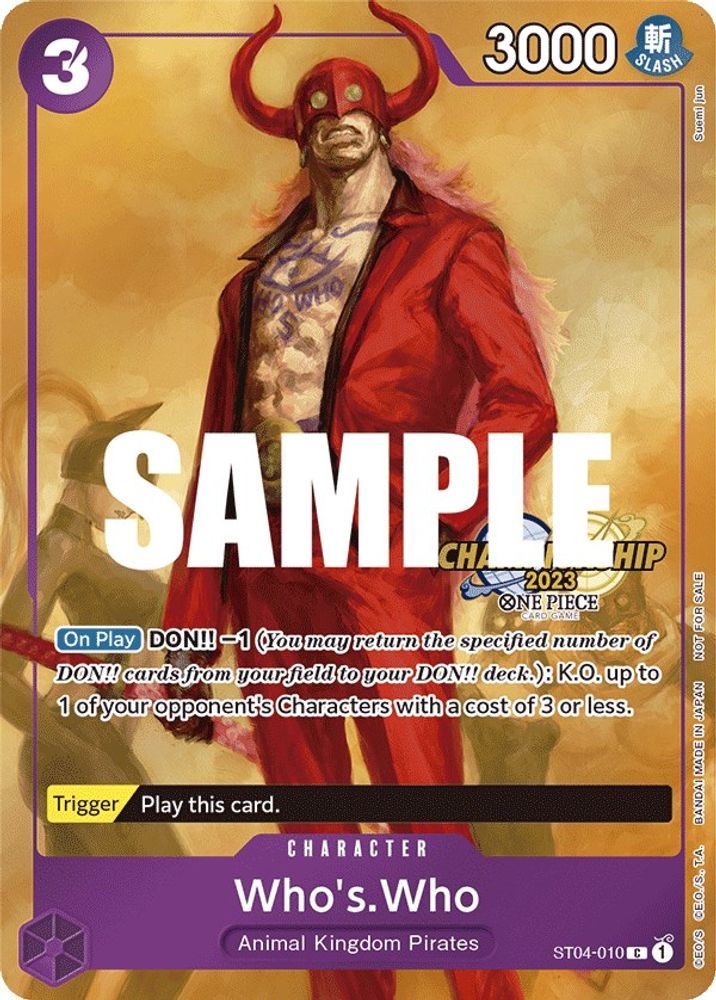 Who's.Who One Piece TCG Card