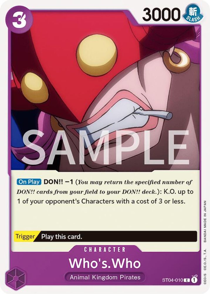 Who's.Who One Piece TCG Card
