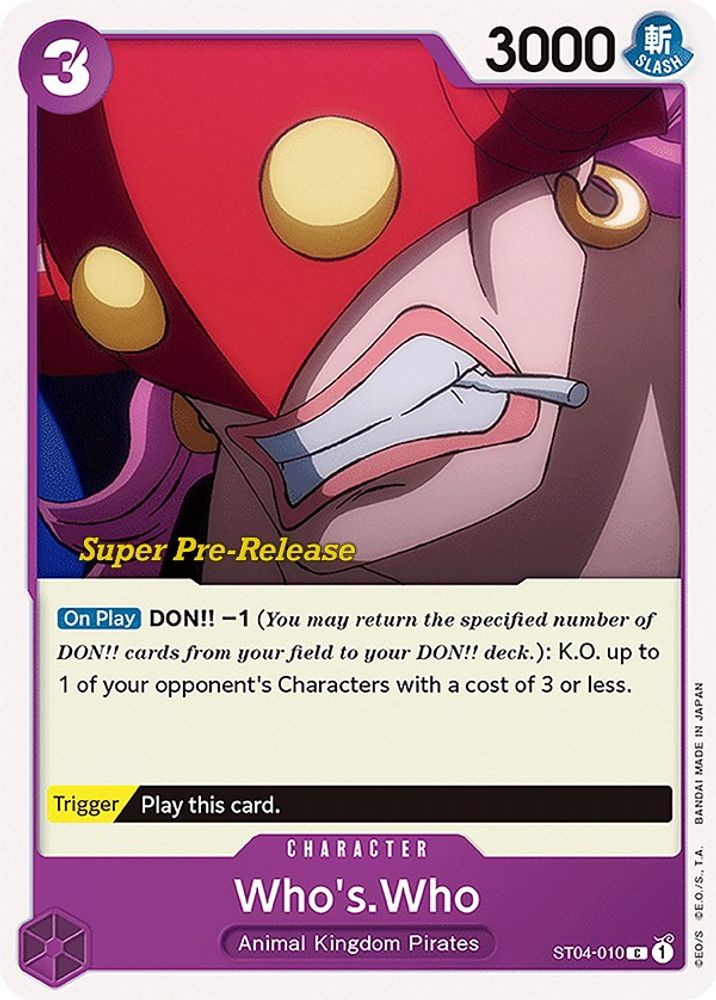 Who's.Who One Piece TCG Card