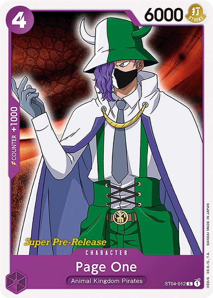 Page One One Piece TCG Card