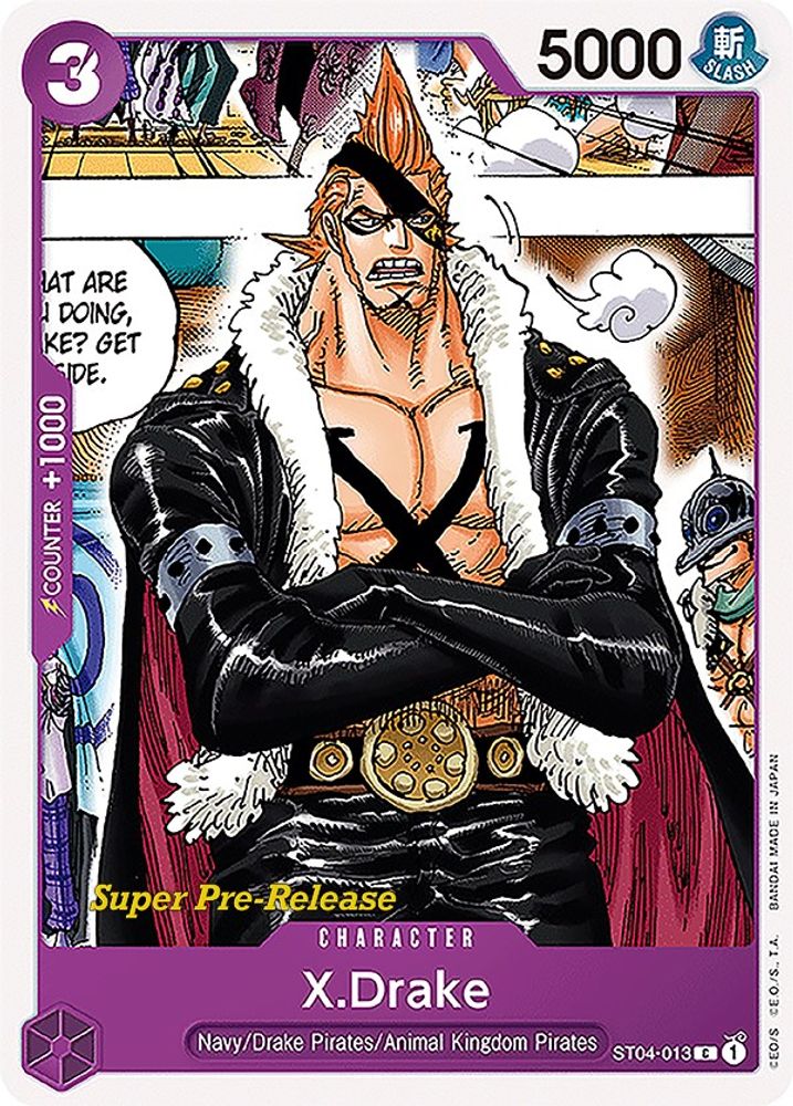 X.Drake One Piece TCG Card
