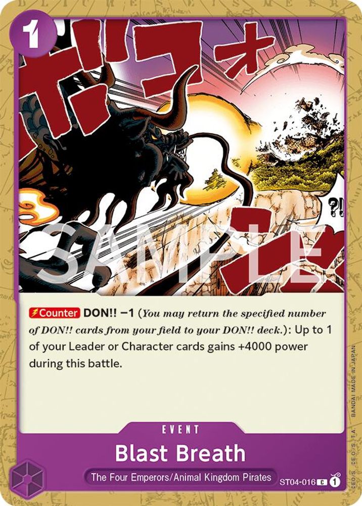 Blast Breath One Piece TCG Card