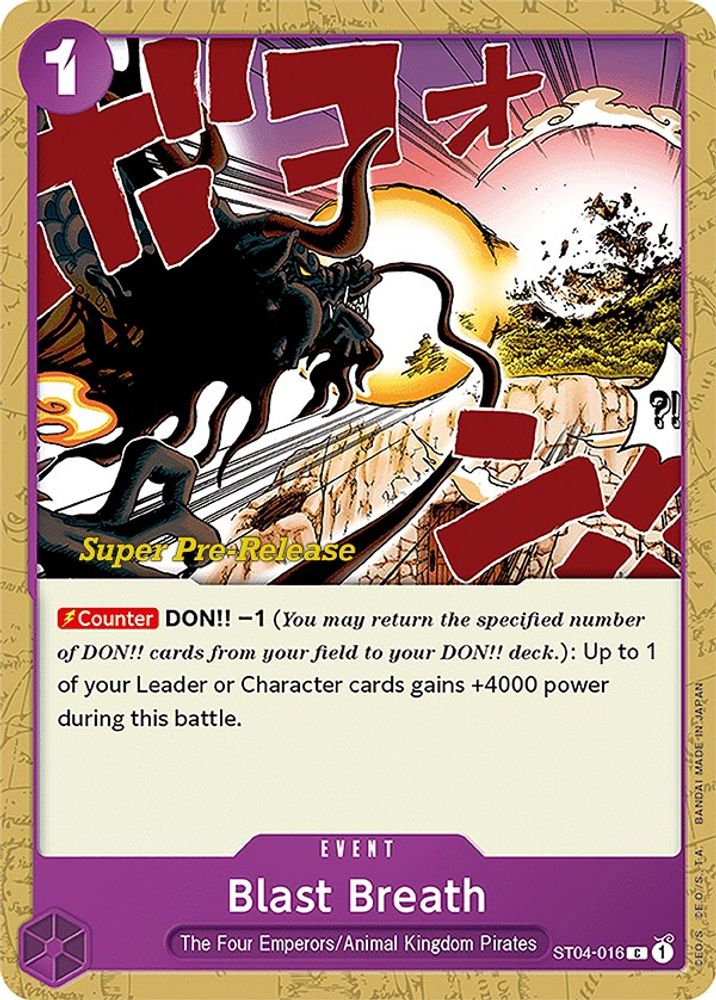 Blast Breath One Piece TCG Card