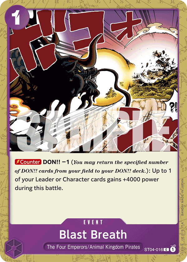 Blast Breath One Piece TCG Card