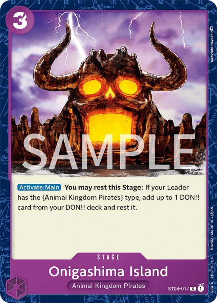 Onigashima Island One Piece TCG Card