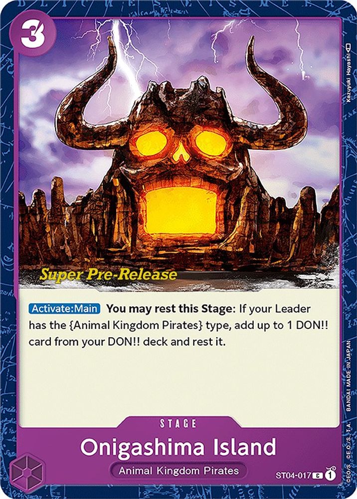Onigashima Island One Piece TCG Card