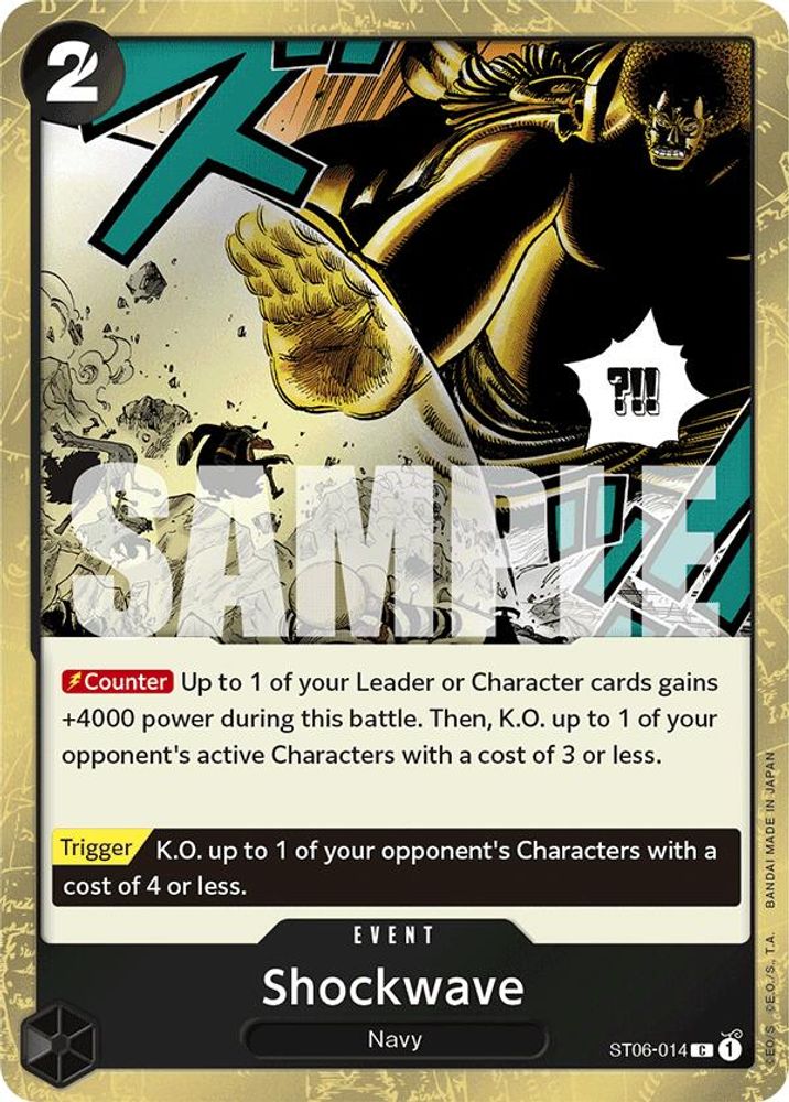 Shockwave One Piece TCG Card