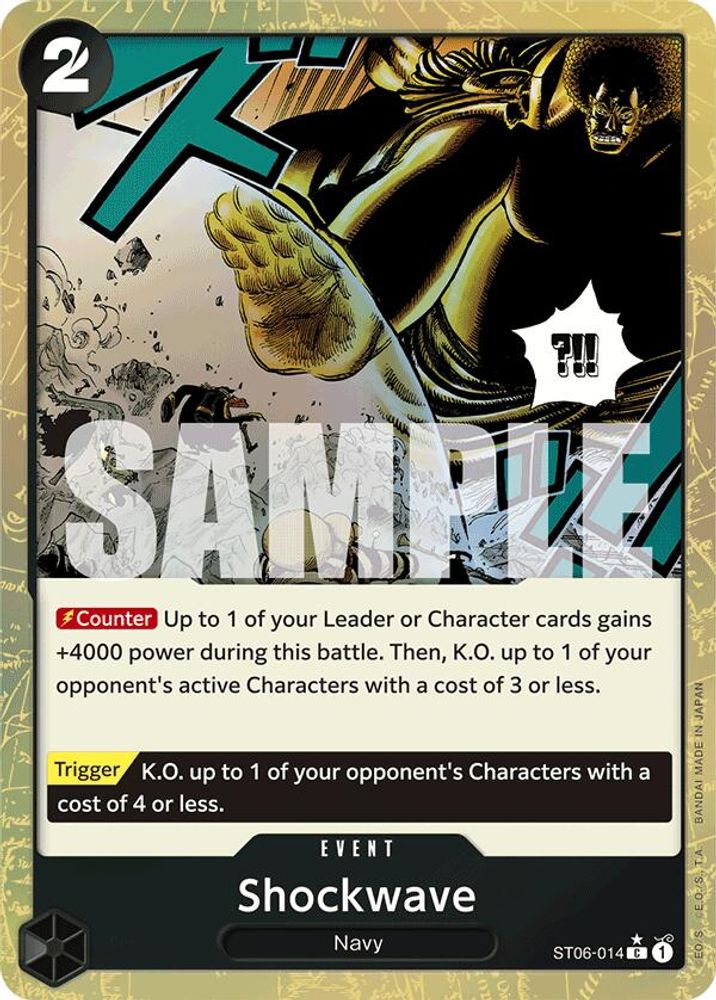 Shockwave One Piece TCG Card