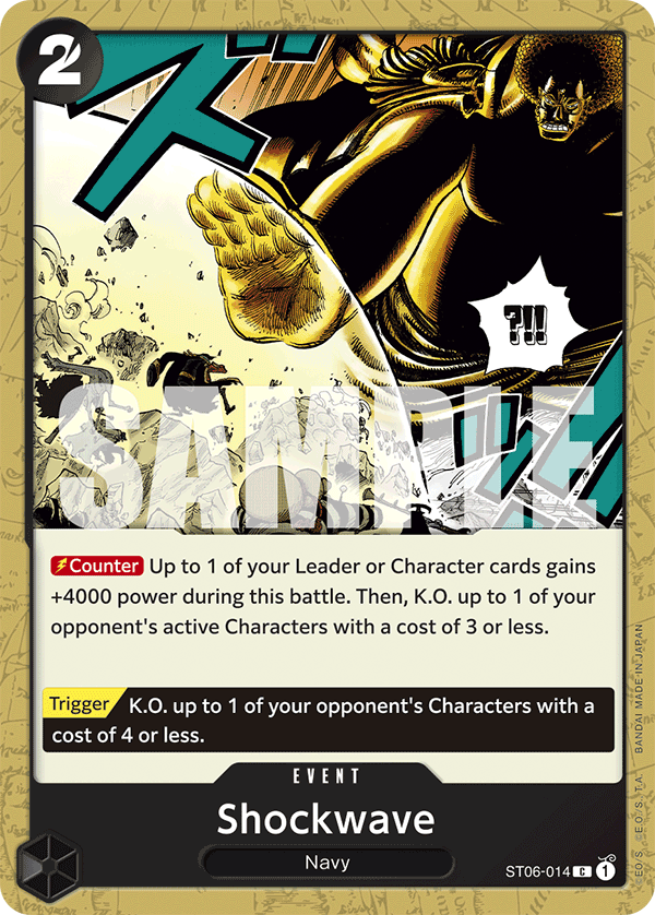 Shockwave One Piece TCG Card