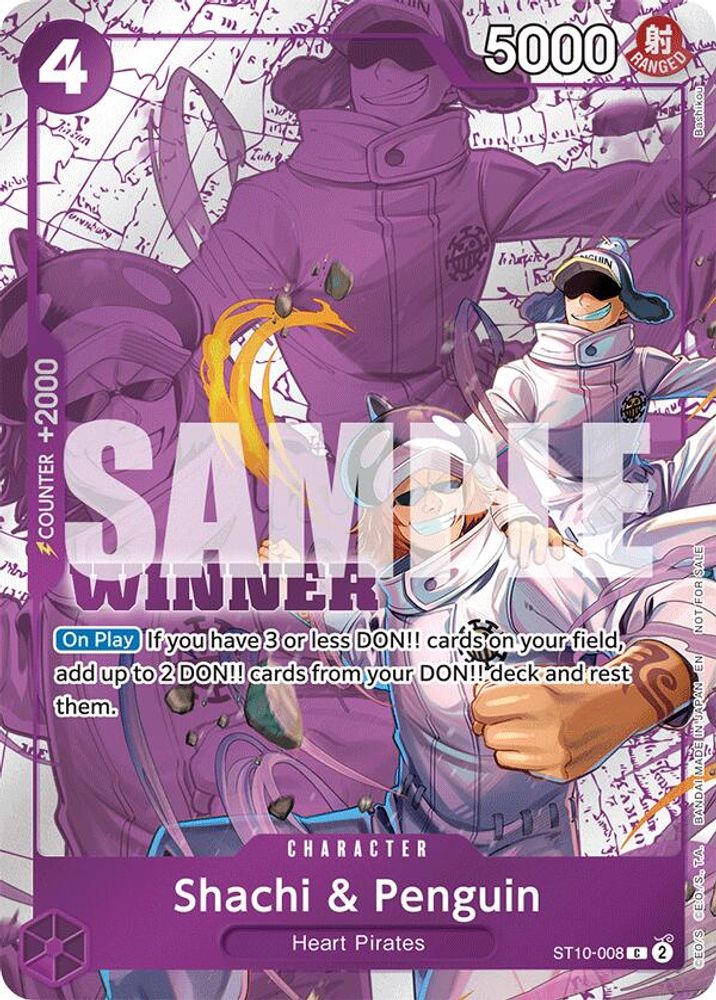 Shachi & Penguin One Piece TCG Card