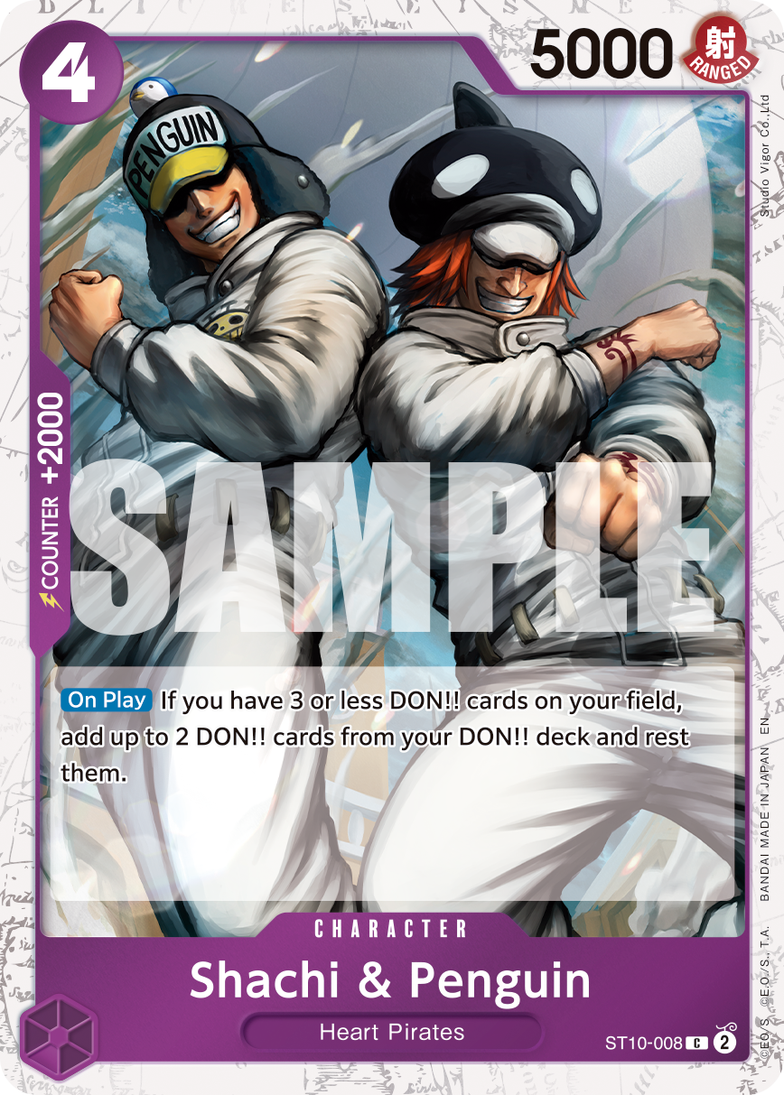 Shachi & Penguin One Piece TCG Card