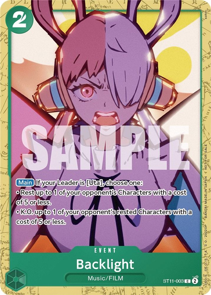 Backlight One Piece TCG Card
