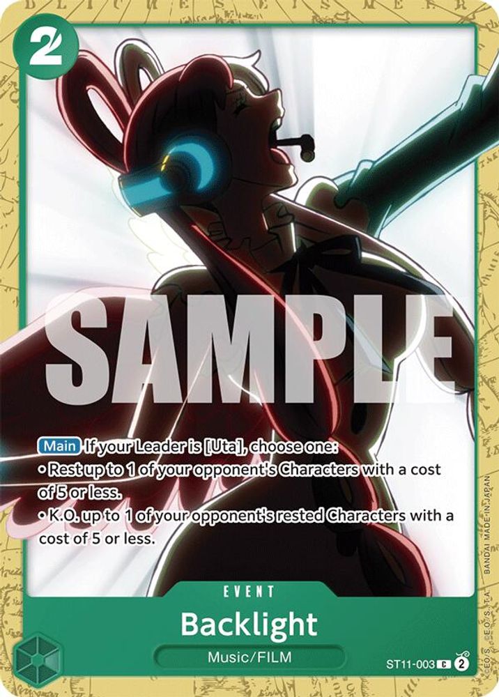 Backlight One Piece TCG Card