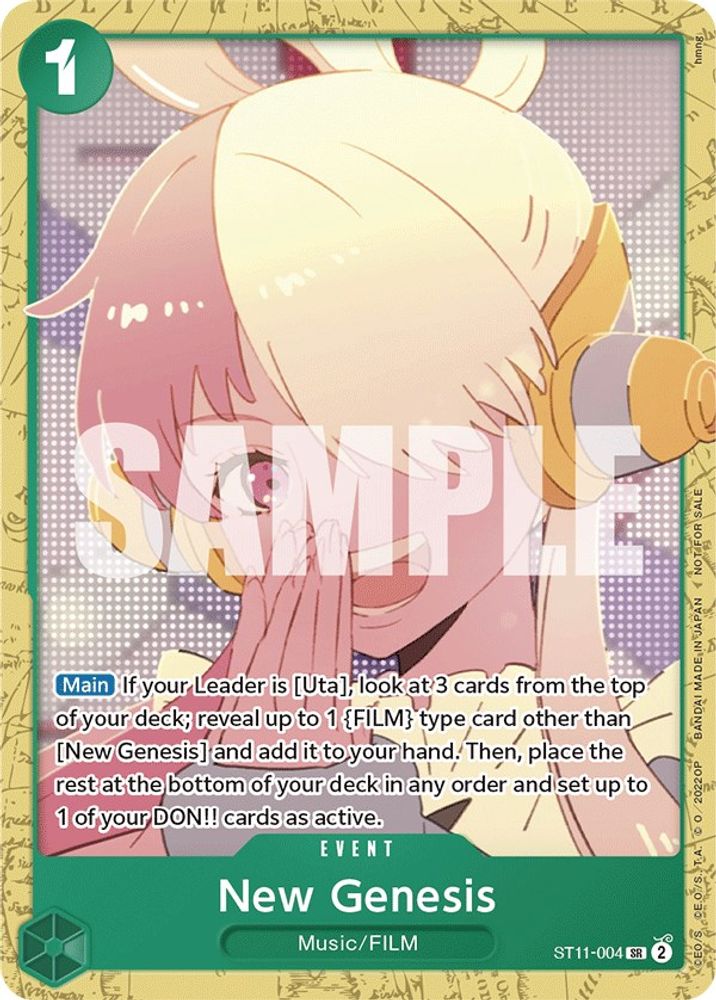 New Genesis One Piece TCG Card