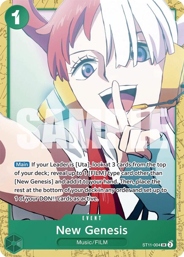 New Genesis One Piece TCG Card