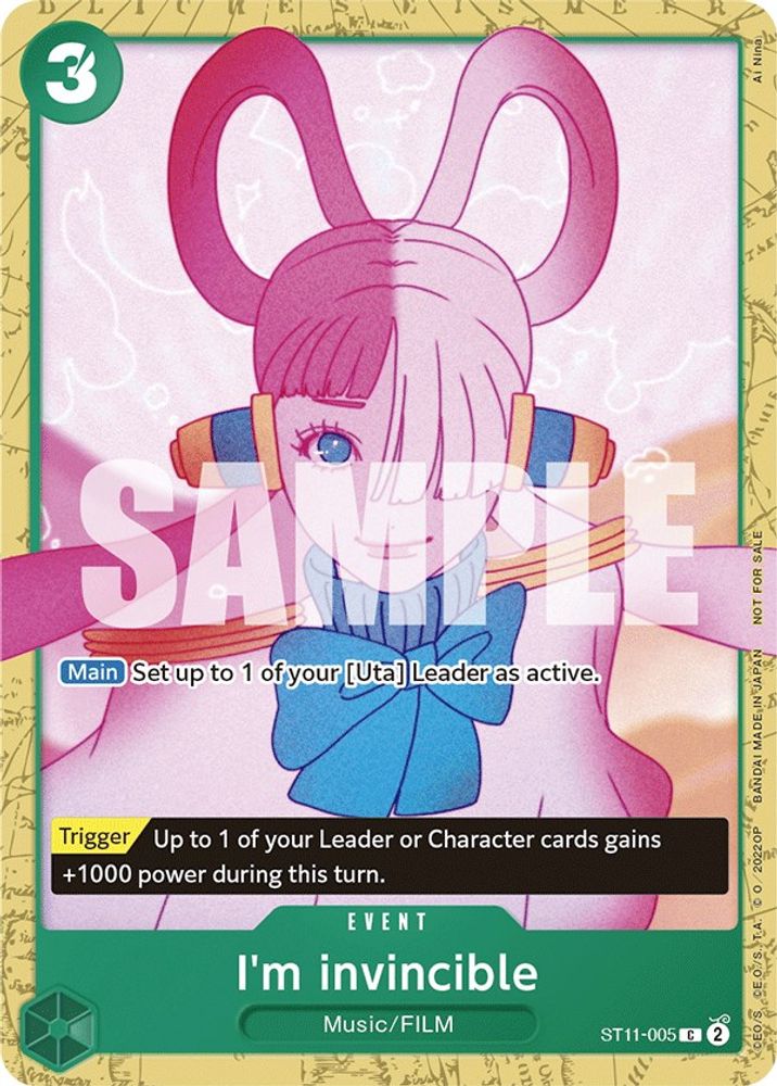 I'm invincible One Piece TCG Card