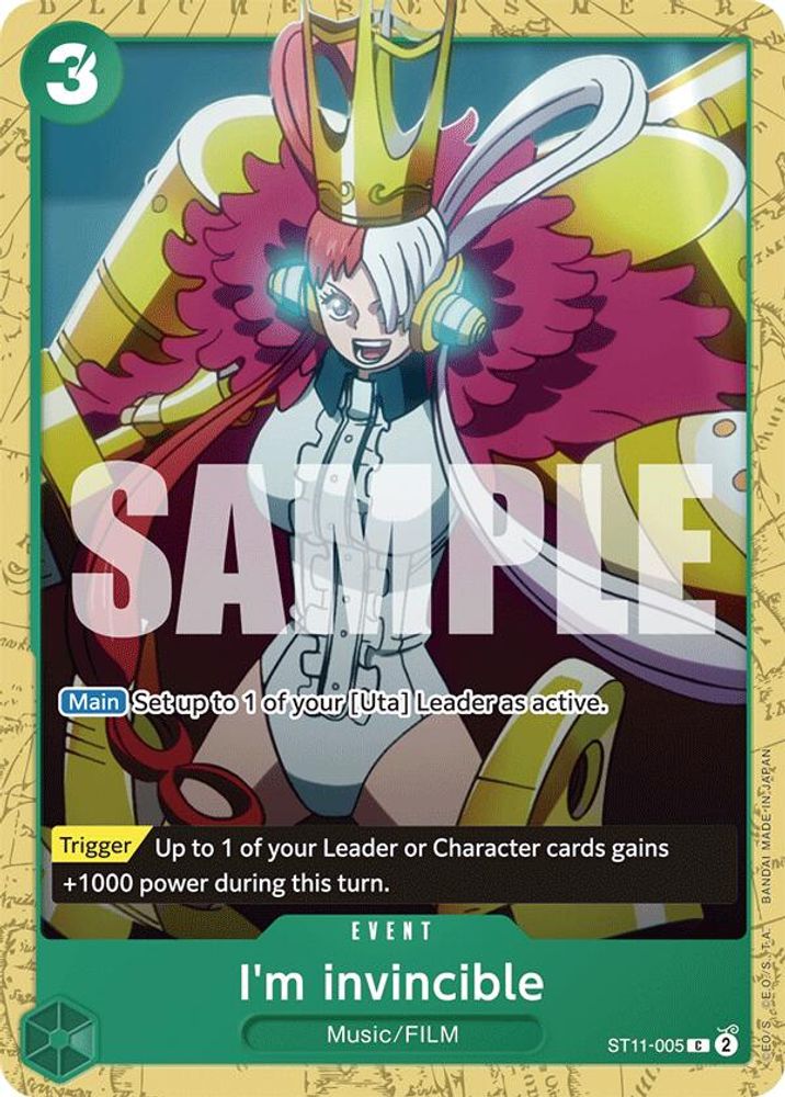 I'm invincible One Piece TCG Card