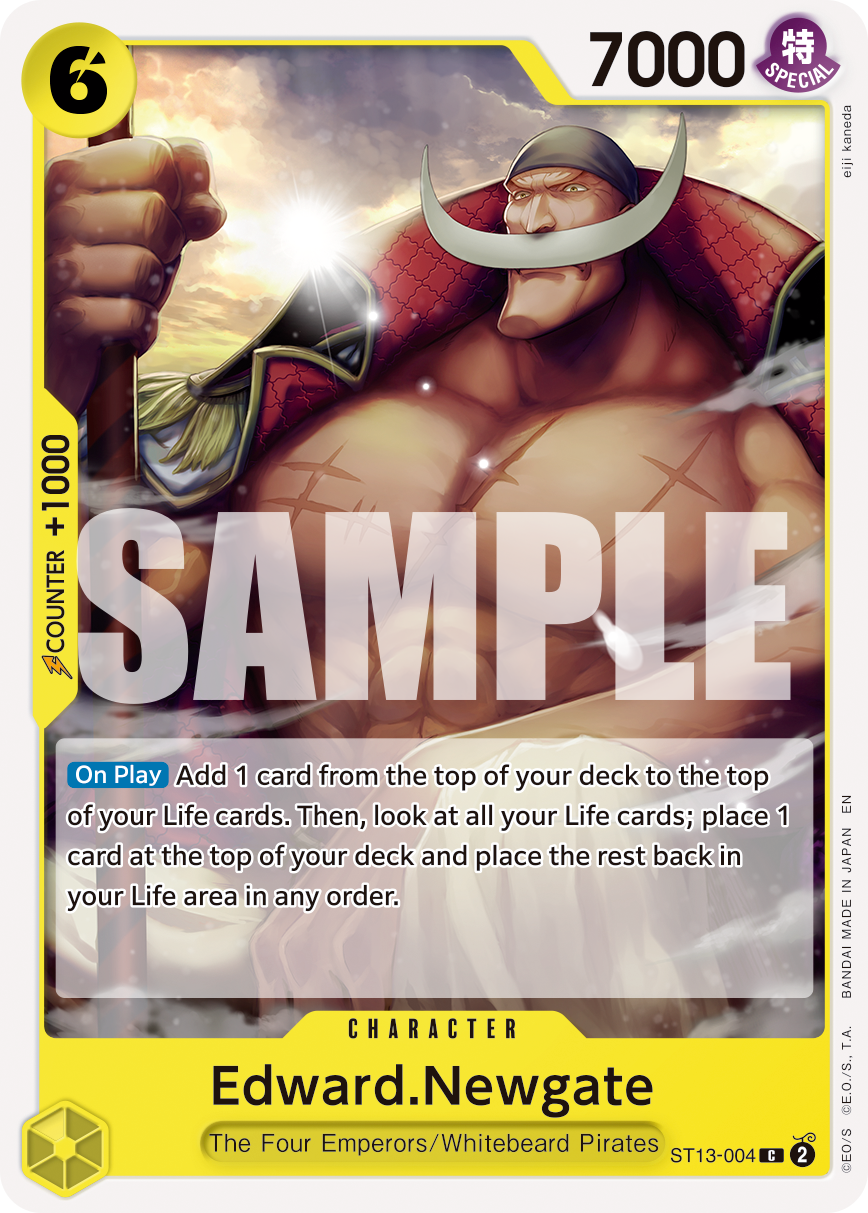 Edward.Newgate One Piece TCG Card