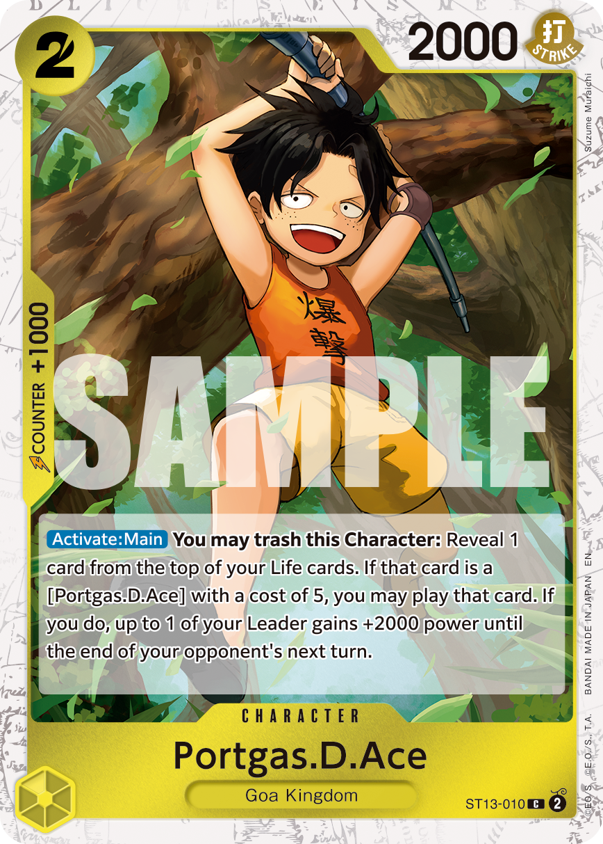 Portgas.D.Ace One Piece TCG Card