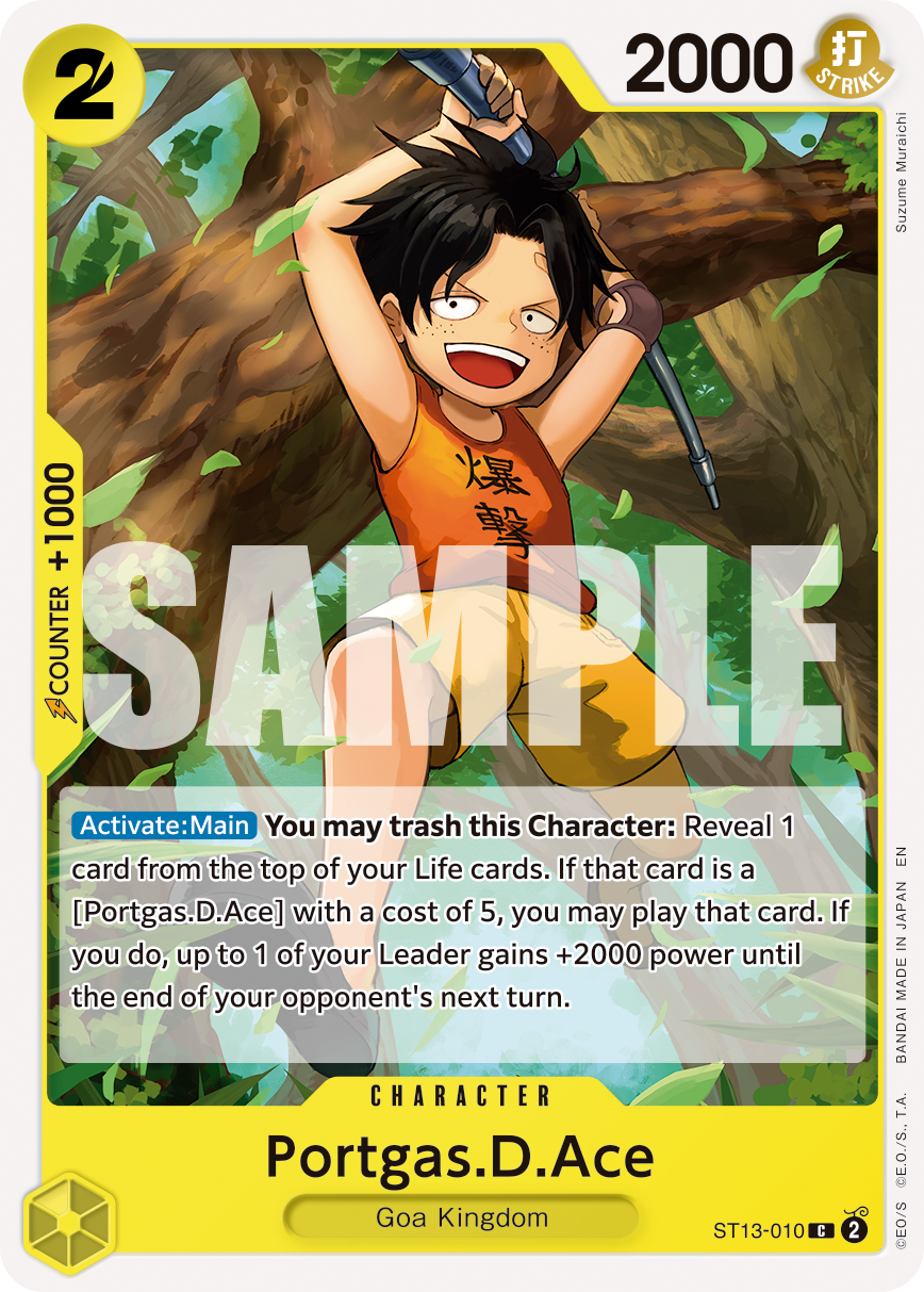 Portgas.D.Ace One Piece TCG Card