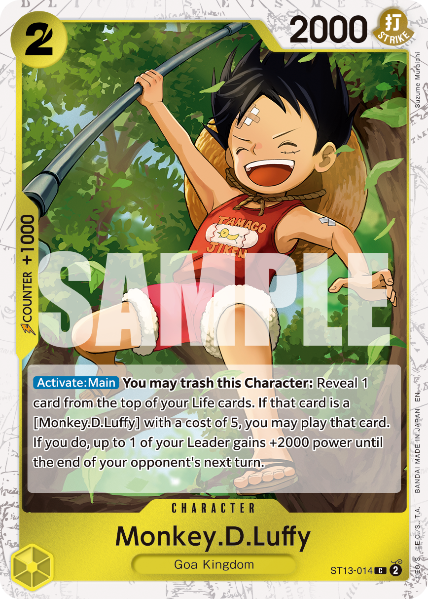Monkey.D.Luffy One Piece TCG Card