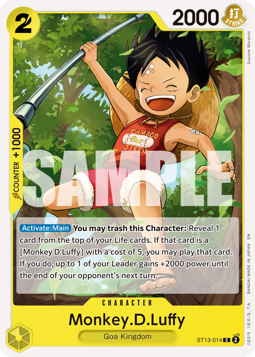 Monkey.D.Luffy One Piece TCG Card