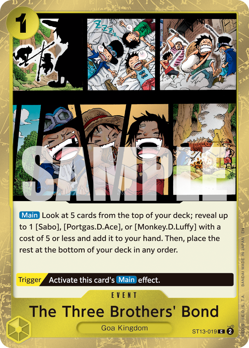 The Three Brothers' Bond One Piece TCG Card