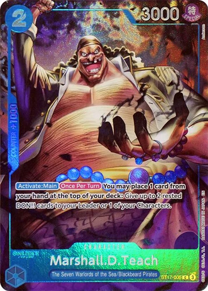 Marshall.D.Teach One Piece TCG Card