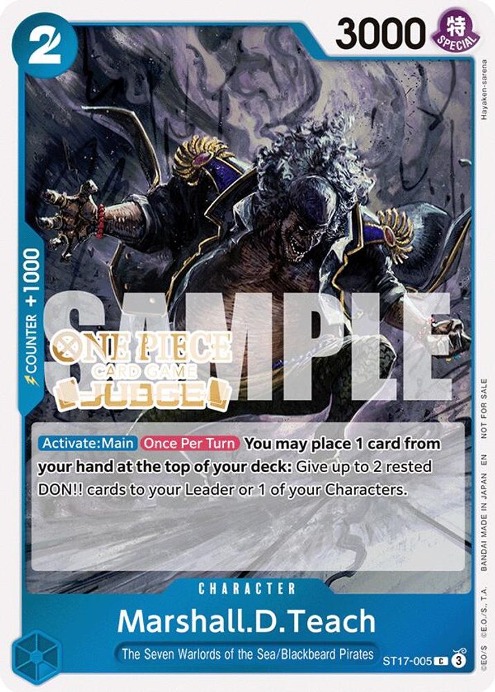 Marshall.D.Teach One Piece TCG Card