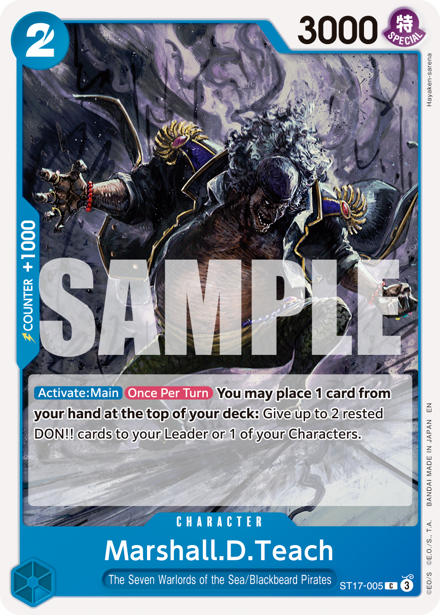 Marshall.D.Teach One Piece TCG Card