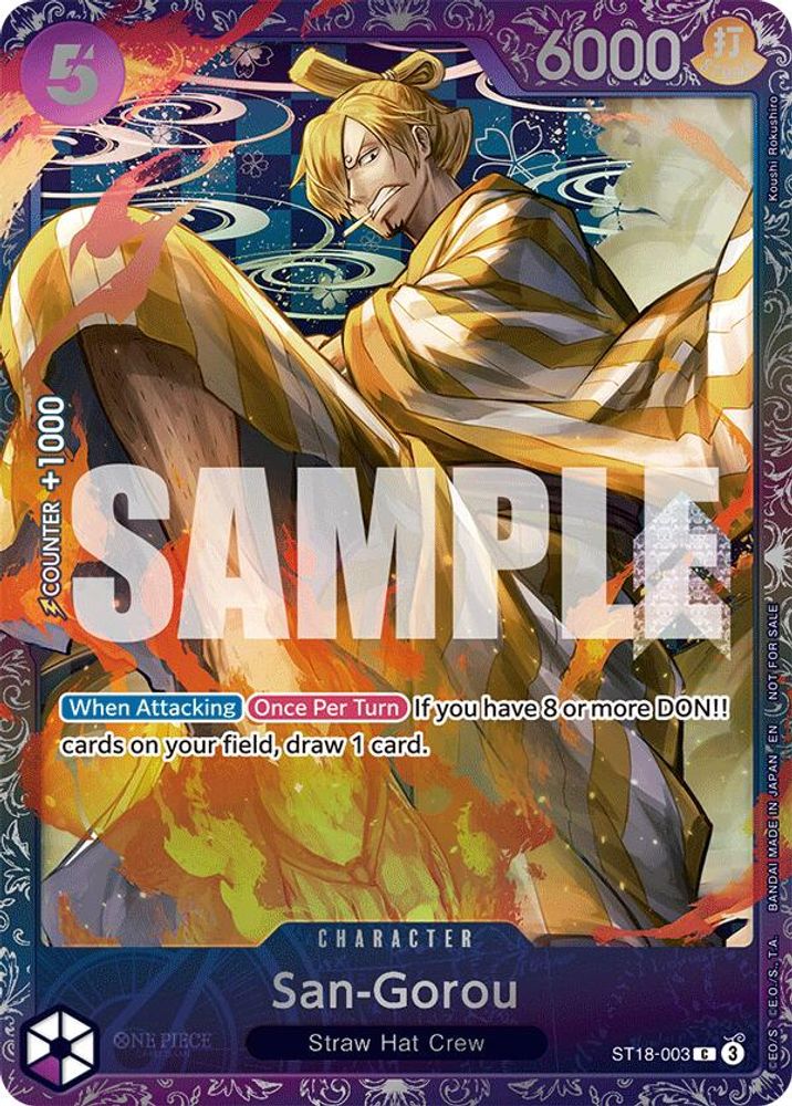 San-Gorou One Piece TCG Card