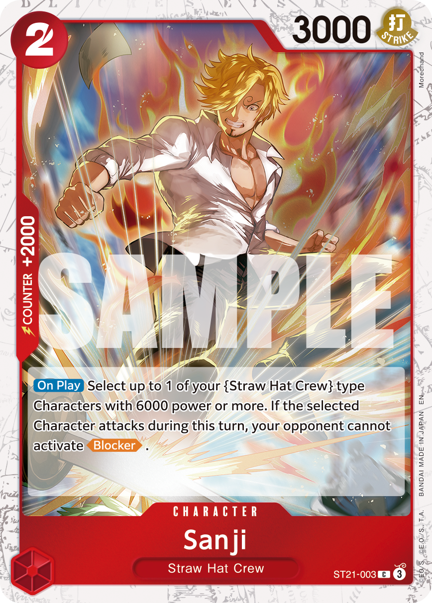 Sanji One Piece TCG Card