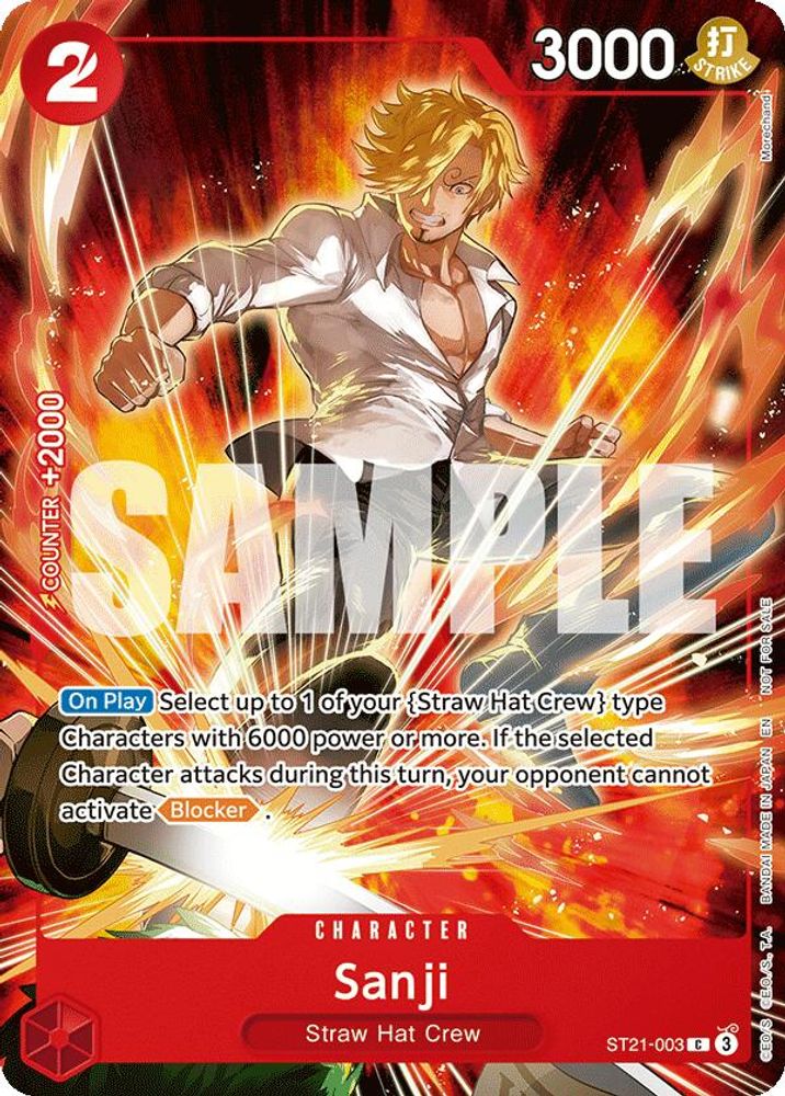 Sanji One Piece TCG Card